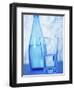 Bottle and glass of water-null-Framed Photographic Print