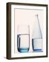 Bottle and glass of water-null-Framed Photographic Print