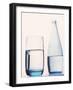 Bottle and glass of water-null-Framed Photographic Print