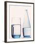 Bottle and glass of water-null-Framed Photographic Print