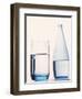 Bottle and glass of water-null-Framed Photographic Print