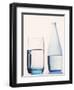 Bottle and glass of water-null-Framed Photographic Print