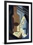 Bottle and Glass-Juan Gris-Framed Premium Giclee Print