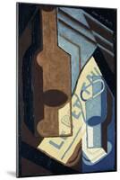 Bottle and Glass-Juan Gris-Mounted Giclee Print