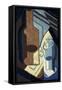 Bottle and Glass-Juan Gris-Framed Stretched Canvas