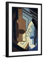 Bottle and Glass-Juan Gris-Framed Giclee Print