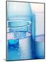 Bottle and glasses of water-null-Mounted Photographic Print