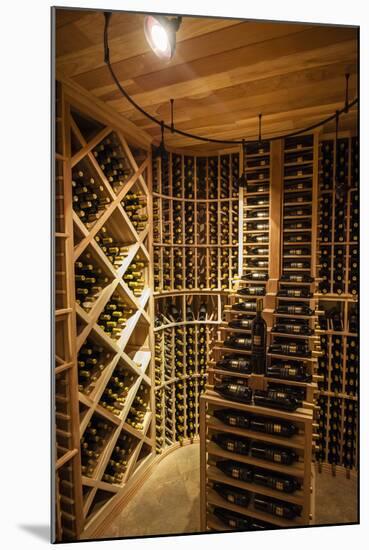 Bottle Cellar at Walla Walla Winery, Walla Walla, Washington, USA-Richard Duval-Mounted Photographic Print