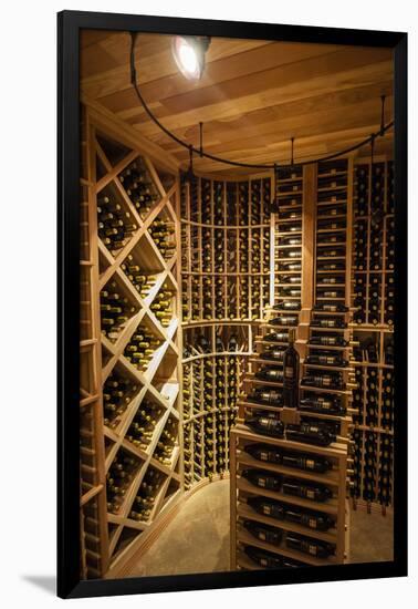 Bottle Cellar at Walla Walla Winery, Walla Walla, Washington, USA-Richard Duval-Framed Photographic Print