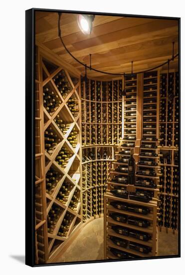 Bottle Cellar at Walla Walla Winery, Walla Walla, Washington, USA-Richard Duval-Framed Stretched Canvas
