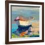 Bottle Green Boat-Beth A^ Forst-Framed Art Print