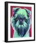 Bottle Green Brussels Griffon-Dawgart-Framed Giclee Print