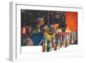 Bottle Making Factory-null-Framed Art Print