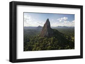 Bottle Mountain, Granite Outcrop. Savanna South Rupununi, Guyana-Pete Oxford-Framed Photographic Print