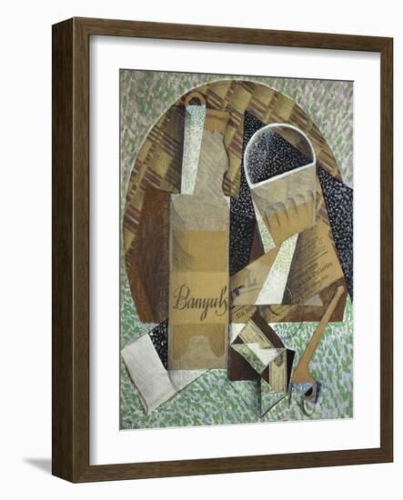 Bottle of Banyuls, c.1914-Juan Gris-Framed Giclee Print