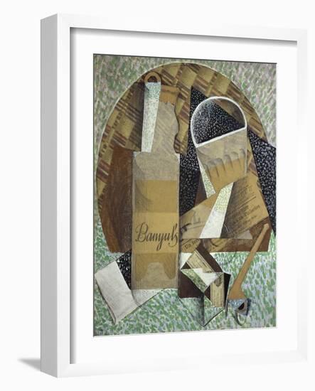 Bottle of Banyuls, c.1914-Juan Gris-Framed Giclee Print