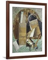 Bottle of Banyuls, c.1914-Juan Gris-Framed Giclee Print