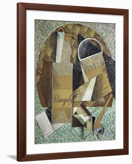 Bottle of Banyuls, c.1914-Juan Gris-Framed Giclee Print