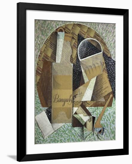 Bottle of Banyuls, c.1914-Juan Gris-Framed Giclee Print