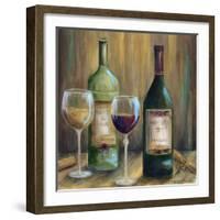 Bottle of Red Bottle of White-Marilyn Dunlap-Framed Art Print