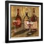 Bottle of Wine II-Elizabeth Medley-Framed Art Print