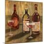 Bottle of Wine II-Elizabeth Medley-Mounted Art Print