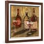 Bottle of Wine II-Elizabeth Medley-Framed Art Print