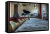 Bottle on Table-Nathan Wright-Framed Stretched Canvas