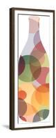 Bottle with Colorful Circles-ranarana-Framed Premium Giclee Print