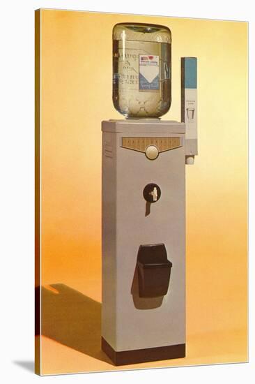 Bottled Water Cooler, Retro-null-Stretched Canvas