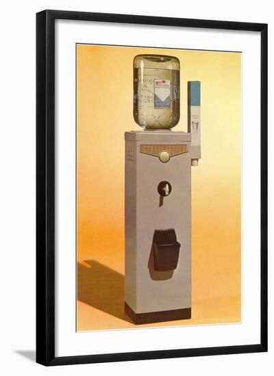 Bottled Water Cooler, Retro-null-Framed Art Print