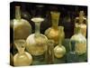 Bottles and jugs for wine, Museo de la Cultura del Vino, Briones Village in La Rioja, Spain-Janis Miglavs-Stretched Canvas