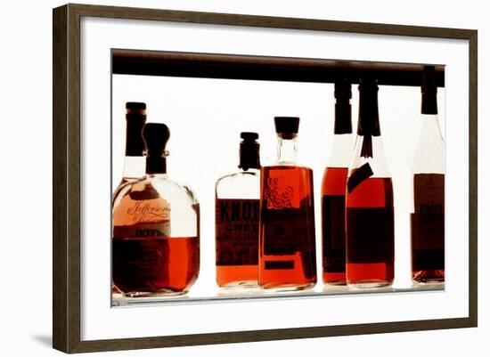 Bottles at the Jazz Standard Bar NYC-null-Framed Photo