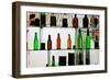 Bottles Displayed at Foreigner Bar, Old Town, Dali, Yunnan Province, China-null-Framed Premium Photographic Print