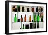 Bottles Displayed at Foreigner Bar, Old Town, Dali, Yunnan Province, China-null-Framed Premium Photographic Print