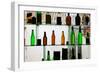 Bottles Displayed at Foreigner Bar, Old Town, Dali, Yunnan Province, China-null-Framed Premium Photographic Print