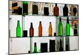 Bottles Displayed at Foreigner Bar, Old Town, Dali, Yunnan Province, China-null-Mounted Photographic Print