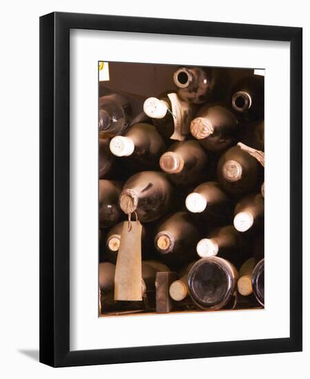 Bottles in Tasting Room, Bodega Pisano Winery, Progreso, Uruguay-Per Karlsson-Framed Photographic Print