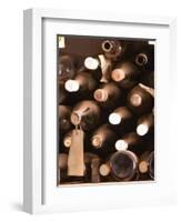 Bottles in Tasting Room, Bodega Pisano Winery, Progreso, Uruguay-Per Karlsson-Framed Photographic Print