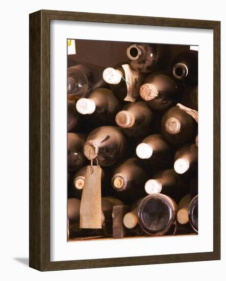 Bottles in Tasting Room, Bodega Pisano Winery, Progreso, Uruguay-Per Karlsson-Framed Photographic Print