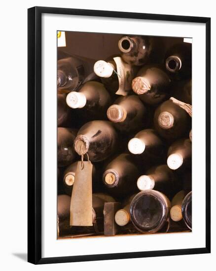 Bottles in Tasting Room, Bodega Pisano Winery, Progreso, Uruguay-Per Karlsson-Framed Photographic Print