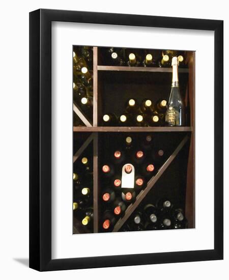 Bottles in Wine Shop, O'Farrell Restaurant, Acassuso, Buenos Aires, Argentina-Per Karlsson-Framed Premium Photographic Print