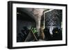 Bottles of Champagne in Taittinger Cellars, Reims, Champagne-Ardenne, France-null-Framed Giclee Print