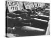 Bottles of Lafite Wines, Now Museum Pieces in French Wine Cellar-Carlo Bavagnoli-Stretched Canvas