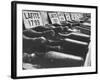 Bottles of Lafite Wines, Now Museum Pieces in French Wine Cellar-Carlo Bavagnoli-Framed Photographic Print