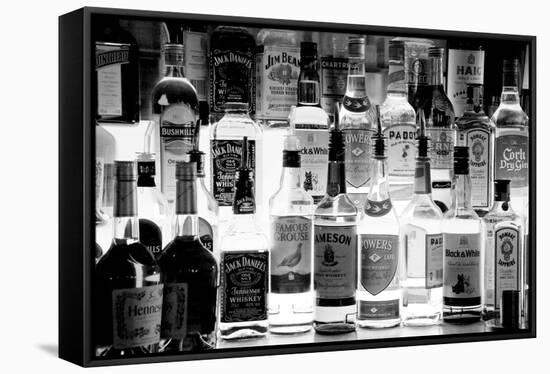 Bottles of Liquor, De Luan's Bar, Ballydowane, County Waterford, Ireland-null-Framed Stretched Canvas