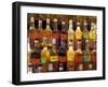 Bottles of Local Rum Drinks at Le Diamant Village, Martinique, West Indies, Caribbean-Guy Thouvenin-Framed Photographic Print