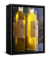 Bottles of Olive Oil, Chateau Vannieres, La Cadiere d'Azur, Bandol, Var, Cote d'Azur, France-Per Karlsson-Framed Stretched Canvas
