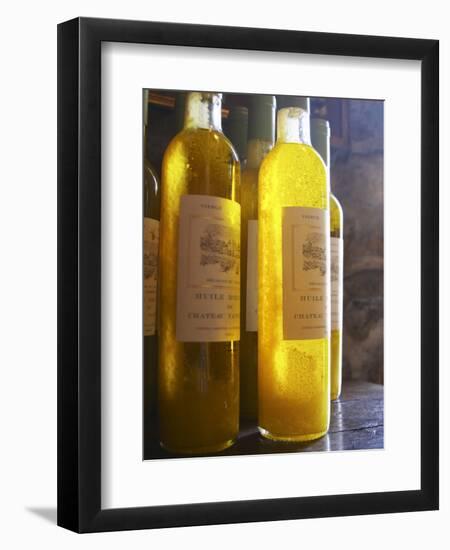 Bottles of Olive Oil, Chateau Vannieres, La Cadiere d'Azur, Bandol, Var, Cote d'Azur, France-Per Karlsson-Framed Photographic Print