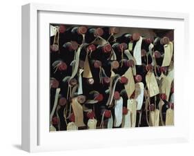 Bottles of Wine with Labels, Brunello, Montalcino, Tuscany, Italy, Europe-Morandi Bruno-Framed Photographic Print